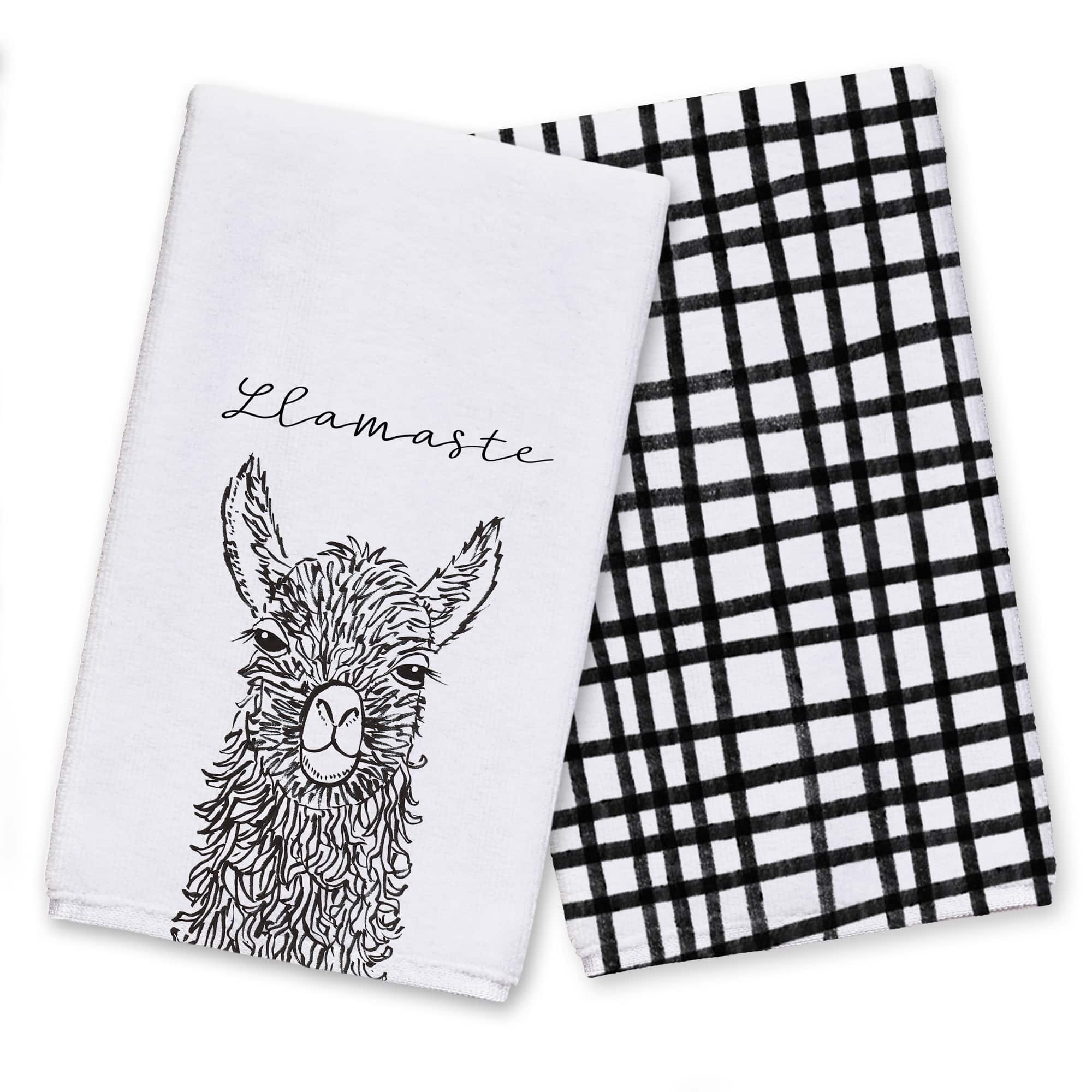 Sketch Llama Sweet Cheeks 16" x 25" Towel Set